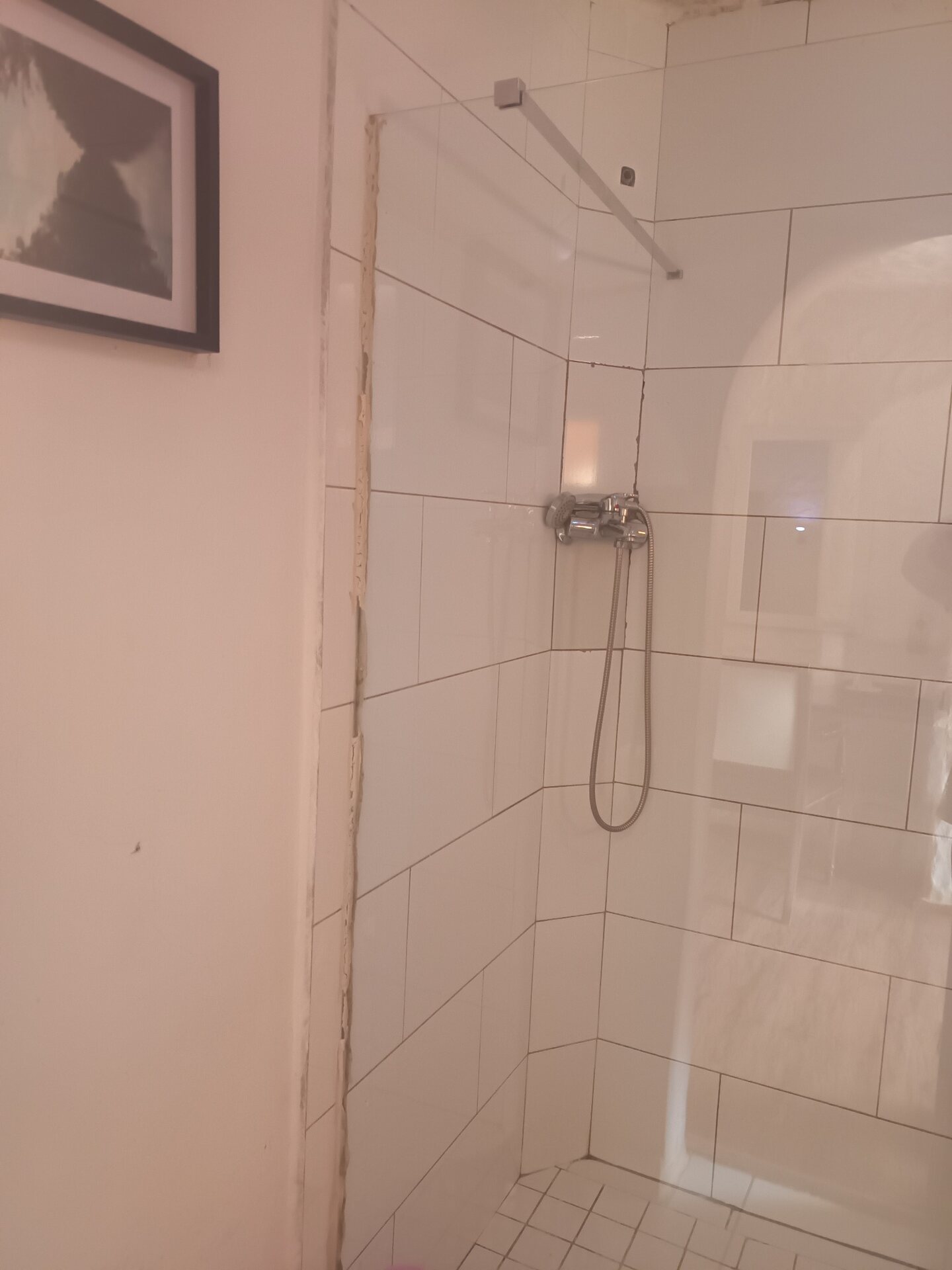 Douche carrelée